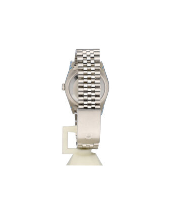 Rolex Datejust 36 NEW ROLEX SERVICE - 1996 B+P | steel white roman Jubilee