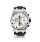 Audemars Piguet Royal Oak Offshore Chronograph 42 box + papers | NEW AP STRAP | steel white themes