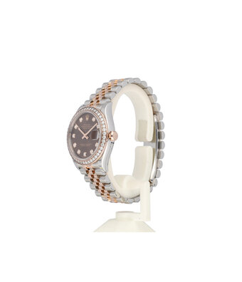 Rolex Datejust 31 steel - rose gold Jubilee choco diamond 2019 box + papers