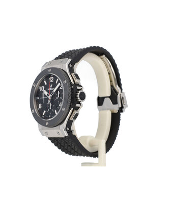 Hublot Big Bang Chronograph Steel Ceramic 44 steel black ceramic rubber red