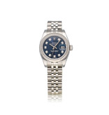 Rolex Lady-Datejust 26 NEW ROLEX SERVICE - 2017 + papers | steel - white gold blue diamond Jubil