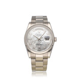 Rolex Day-Date 36 - 2012 B+P | white gold MOP - pearl diamond - baguette domed Oyster