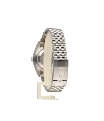 Rolex Datejust 41 - 2021 box + papers | steel - white gold blue Jubilee