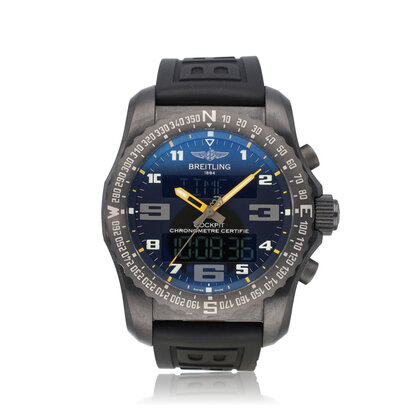 Cockpit B50 Night Mission 46 BREITLING SERVICED - 2016 + box | Titanium black rubber
