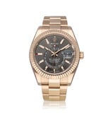 Rolex Sky-Dweller  42 NEW ROLEX SERVICE - 2023 box + papers | rose gold slate - grey Oyster