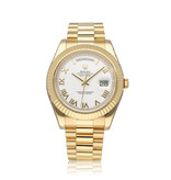 Rolex Day-Date II 41 NEW ROLEX SERVICE - 2012 B+P | yellow gold white roman President
