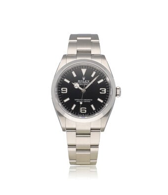 Rolex Explorer  36 - 2025 box + papers | steel black domed Oyster