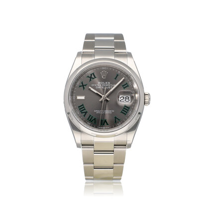 Datejust 36 - 2024 box + papers | Wimbledon Oyster domed steel