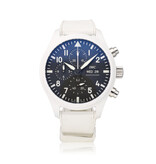 IWC Pilot's Watch Top Gun Lake Tahoe 45 - 2022 box + papers | NEW IWC STRAP | ceramic white