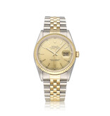 Rolex Datejust 36 NEW ROLEX SERVICE - 1999 B+P | steel - gold champagne Jubilee