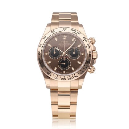 Cosmograph Daytona  40 NEW ROLEX SERVICE -  2023 B+P | rose gold chocolate / choco Oyster