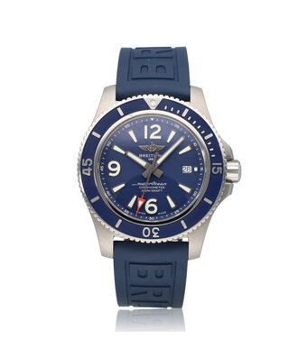 Breitling Superocean Automatic 44 - 2023 box + papers | steel blue