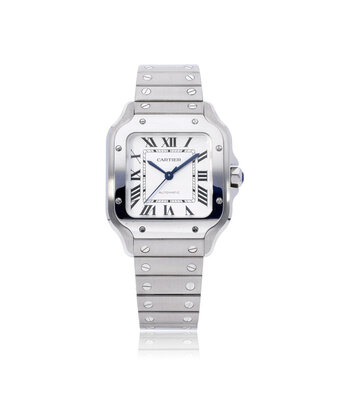 Cartier Santos de Cartier   steel silver 2025 box + papers