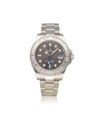 Rolex Yacht-master 37 - 2020 box + papers | steel - platinum slate / grey midsize