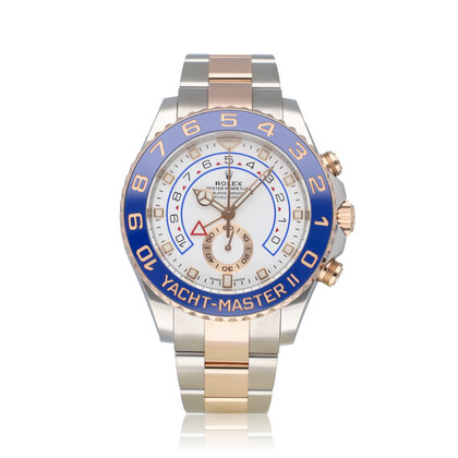 Yacht-Master II  44 NEW ROLEX SERVICE - 2021 B+P | steel - rose gold white Oyster