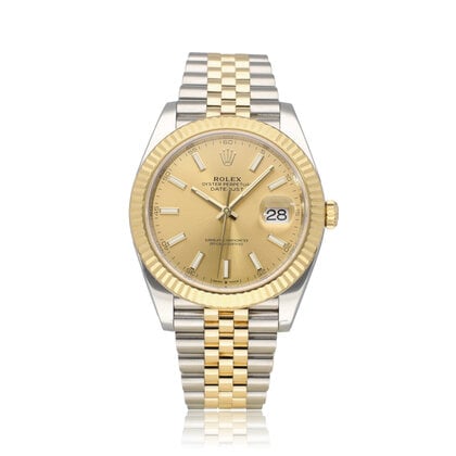 Datejust 41 NEW ROLEX SERVICE - 2021 B+P | steel - gold champagne Jubilee