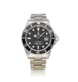 Rolex Submariner Date 40 NEW ROLEX SERVICE - 1982 | steel black matte pallettoni 73-serial