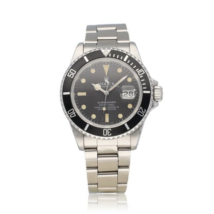 Submariner Date 40 1984 box + papers | steel black matte tritium