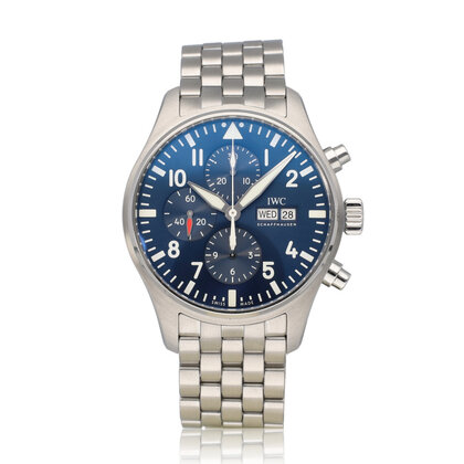 Pilot's Watch Le Petit Prince 43 - 2019 box + papers | steel blue day date