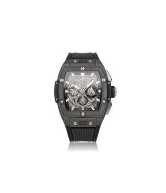 Hublot Spirit of Big Bang Ceramic Chronograph 42 ceramic Skeleton rubber strap 2025 B+P