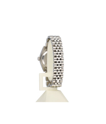 Rolex Lady-Datejust 26 -  2005 box + papers | steel - white gold black roman Jubilee