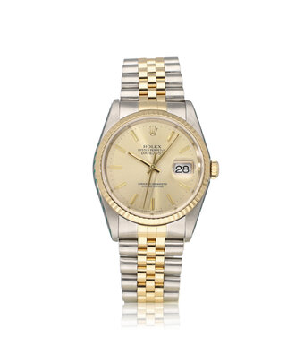 Rolex Datejust 36 NEW ROLEX SERVICE -1988 + box  | steel - gold champagne Jubilee