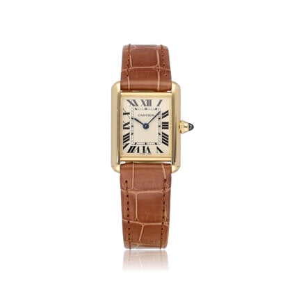Tank Louis Cartier 22 - 2018 box + papers | 2442 - yellow gold roman SM