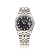 Rolex Datejust 36 - 2024 box + papers | steel black diamond Jubilee