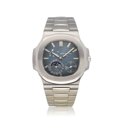Nautilus Moonphase Power Reserve 40 2012 B+P | steel blue