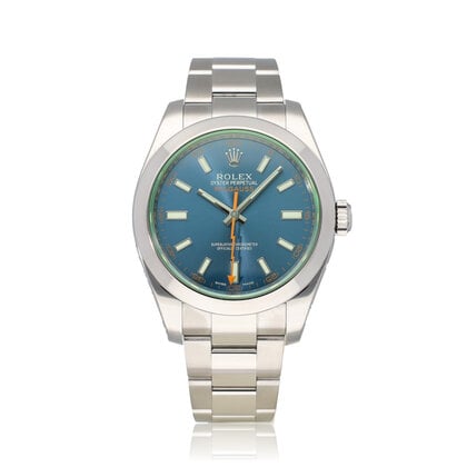 Milgauss 40 OPEN DATE - B+P | steel blue orange Oyster
