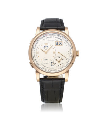 A.Lange & Söhne Lange 1 Time Zone 41 box + papers | rose gold - GMT - worldtimer