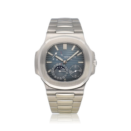 Nautilus Moonphase Power Reserve 40 2012 B+P | steel blue