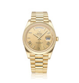 Rolex Day-Date 40 NEW ROLEX SERVICE - 2020 B+P | yellow gold champagne Roman President