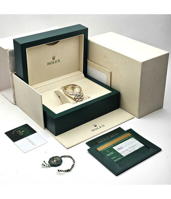 Rolex Day-Date 40 NEW ROLEX SERVICE - 2020 B+P | yellow gold champagne Roman President