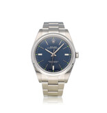 Rolex Oyster Perpetual 39 NEW ROLEX SERVICE - 2017 B+P | steel blue / green Oyster