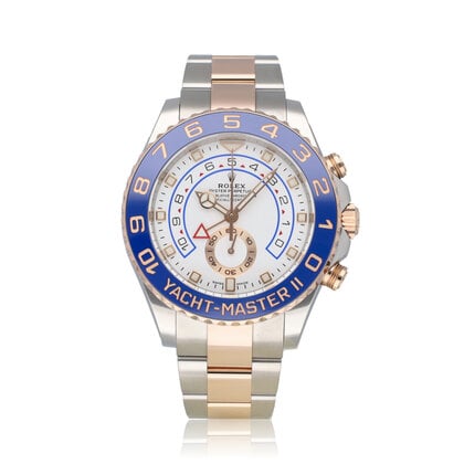 Yacht-Master II  44 NEW ROLEX SERVICE - 2021 B+P | steel - rose gold white Oyster