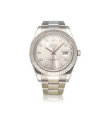 Rolex Datejust II 41 - 2015 + papieren | steel silver diamond Oyster