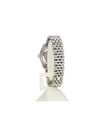 Rolex Lady-Datejust 26 NEW ROLEX SERVICE - 2012 box + papers | steel - white gold diamond silver