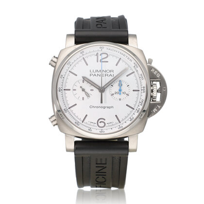 Luminor Chrono 44 NEW PANERAI SERVICE - 2022 B+P | steel white rubber