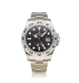 Rolex Explorer II  42 NEW ROLEX SERVICE - steel black - orange steel Oyster