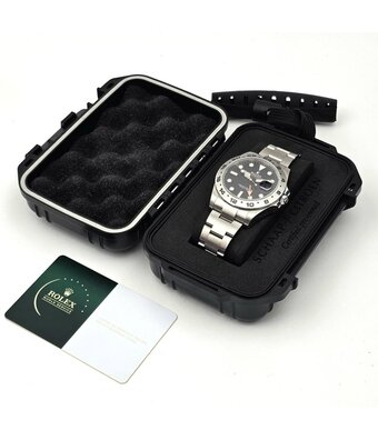 Rolex Explorer II  42 NEW ROLEX SERVICE - steel black - orange steel Oyster
