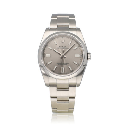 Oyster Perpetual 36 NEW ROLEX SERVICE - 2016 B+P | steel silver - grey - slate domed Oyste