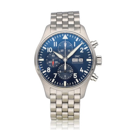 Pilot's Watch Le Petit Prince 43 - 2019 box + papers | steel blue day date