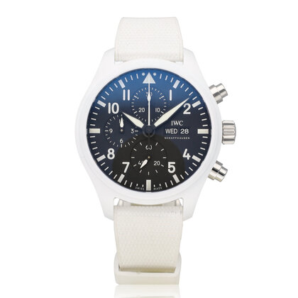 Pilot's Watch Top Gun Lake Tahoe 45 OPEN DATE - box + papers | ceramic white