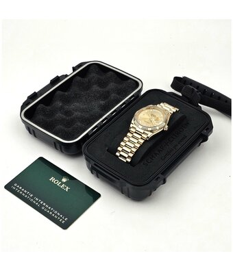 Rolex Day-Date 36 yellow gold champagne diamond President 2022 box + papers