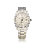 Rolex Date 34 34 steel silver Oyster Engine Turned Bezel -1972