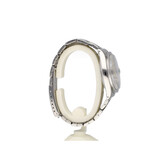 Rolex Date 34 34 steel silver Oyster Engine Turned Bezel -1972