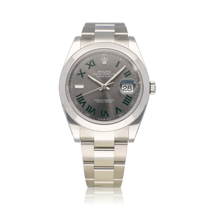 Datejust 41 - 2024 box + papers | steel Wimbledon grey Oyster