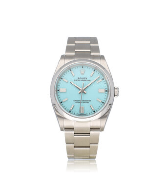 Rolex Oyster Perpetual 36 - 2025 box + papers steel tiffany domed Oyster