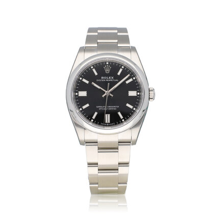 Oyster Perpetual 36 -2024 box + papers | steel black domed Oyster